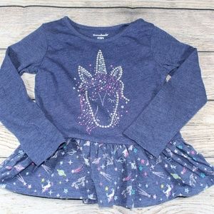Garanimals Girls Long Sleeve Shirt Unicorn
